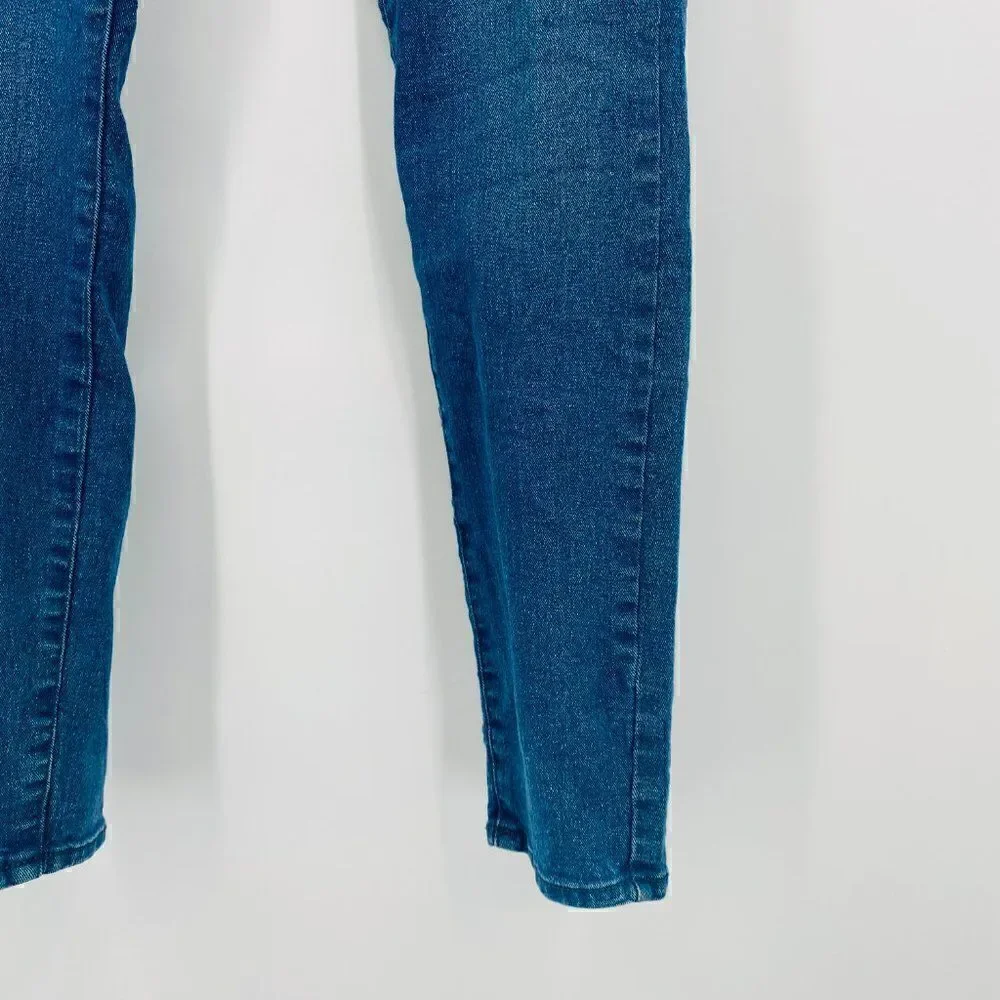 Old Navy Size 10 Medium Wash High Rise Super Skinny Pull On Jeans Stretch